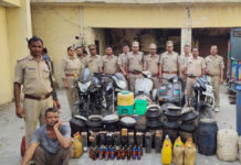 आबकारी विभाग ने बरामद की 215 लीटर कच्ची शराब, 180 भट्टी समेत 1630 किलो लहन किया नष्ट