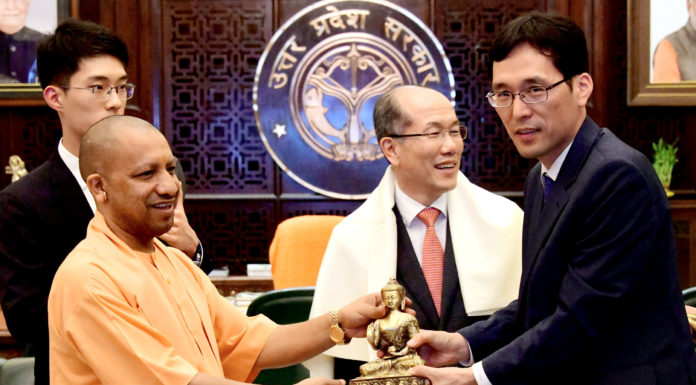 मुख्यमंत्री से मिला कोरिया गणराज्य का प्रतिनिधिमण्डल, जतायी निवेश की इच्छा