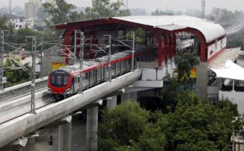 लेखराज मेट्रो स्टेशन पर हुआ पेय जल एटीएम का अनावरण