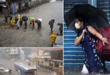 मुंबई में भारी बारिश के कारण हुए बाढ़ जैसे हालात