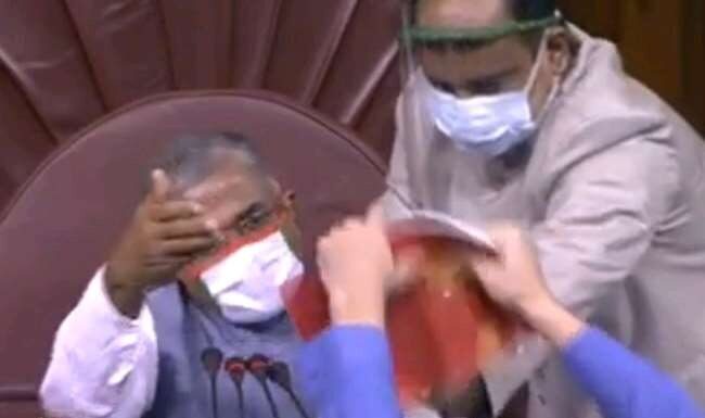 राज्यसभा में हंगामे के साथ कृषि सुधार विधेयक पास हुआ