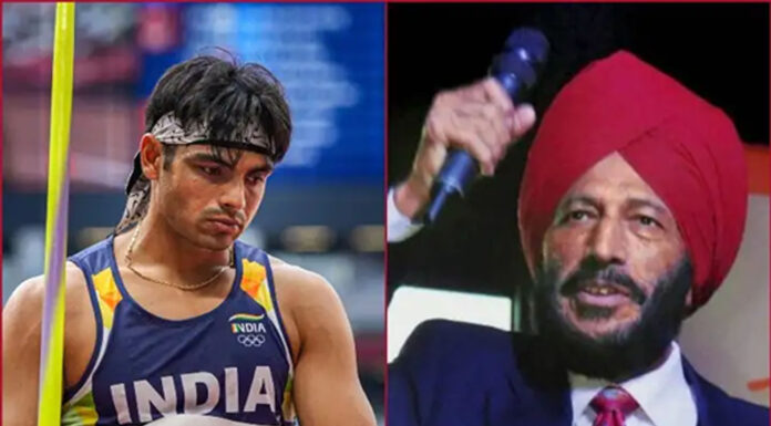 नीरज चोपड़ा ने अपना ओलंपिक गोल्ड मेडल मिल्खा सिंह को किया समर्पित