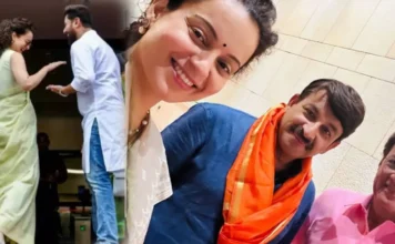 चिराग के बाद संसद में, इन सितारों से मिलकर खिलखिलाईं कंगना