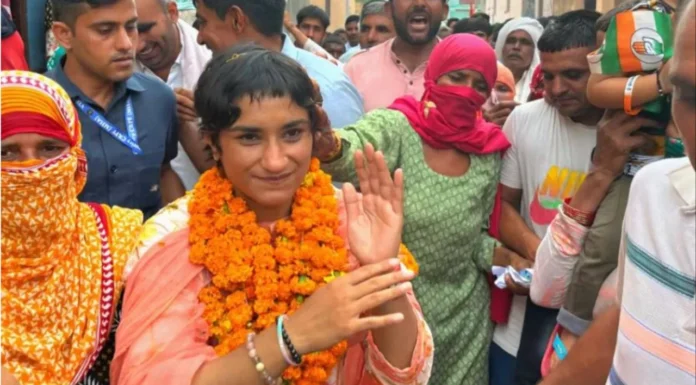 राजनीति के अखाड़े में भी विनेश फोगाट विजयी, मिले इतने वोट